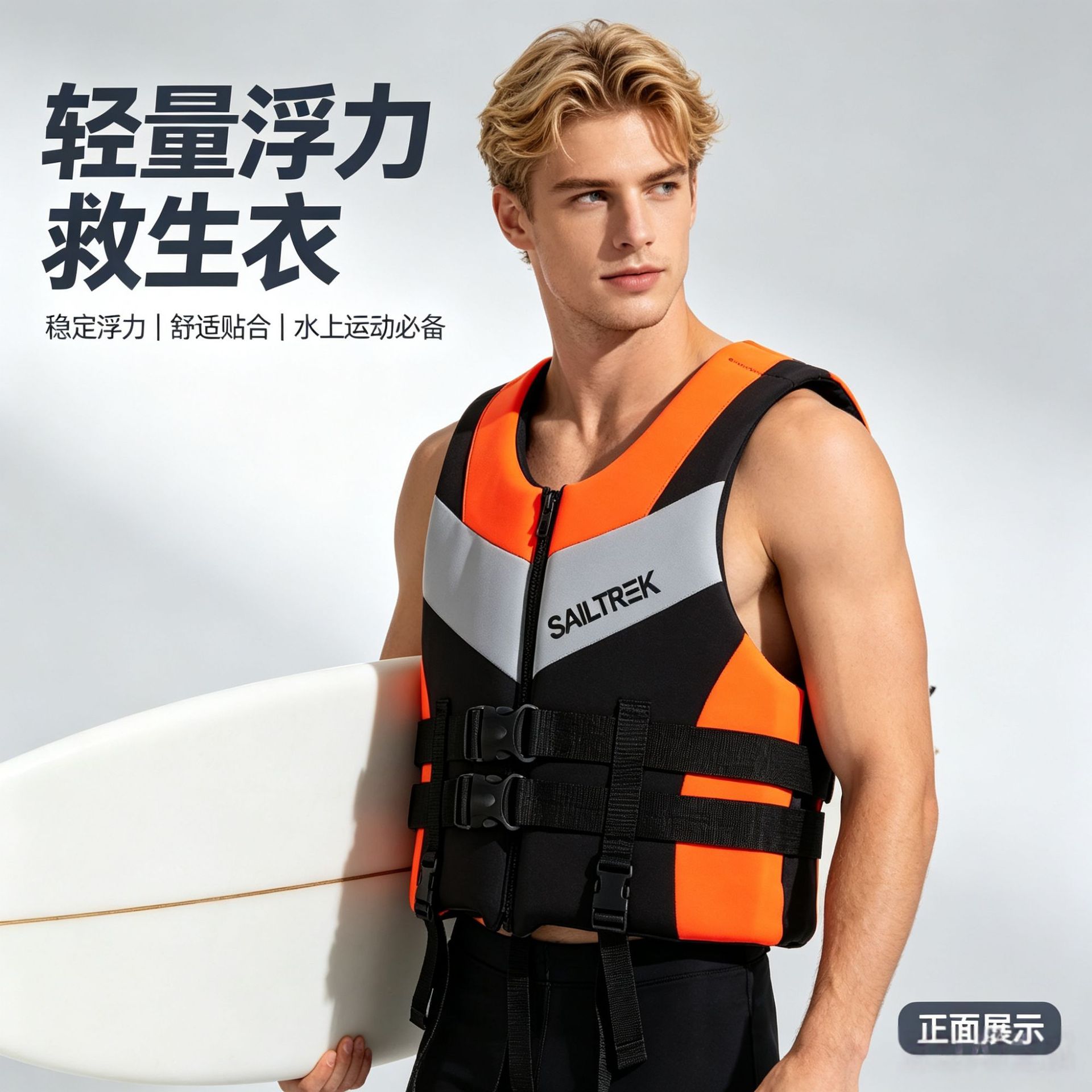 Fishing Vest - 超浮力ジャケット ライフジャケット 水泳 モーターボート 衝突防止 釣り用ライフベスト