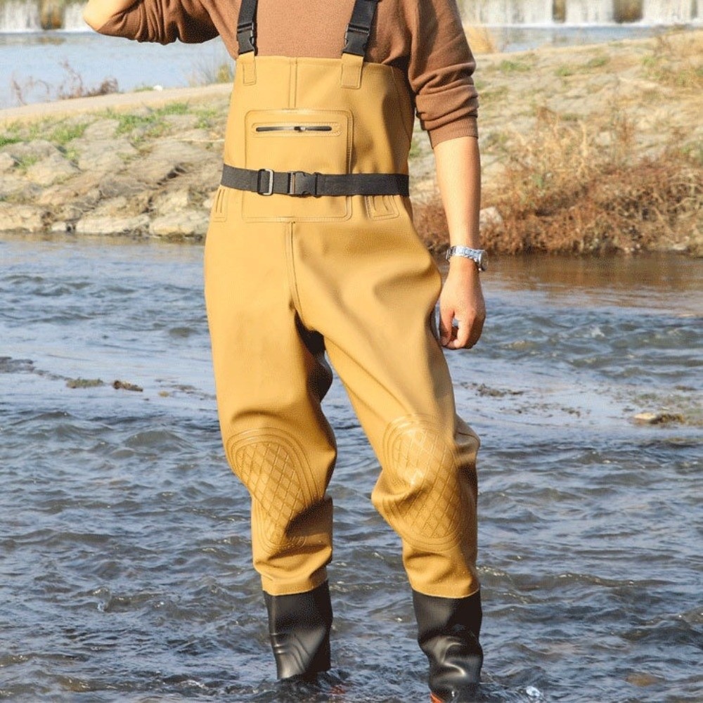 耐久性のあるPVC製釣りスーツ 防水 厚手デザイン ウェーダ - Fishing Pants Waterproof のレビューと価格