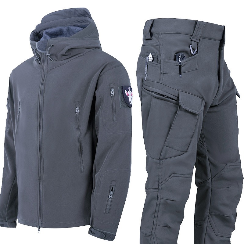 メンズ冬用保温フリース裏地付きソフトシェルジャケット＆パンツ - Fishing Pants Waterproof のレビューと価格