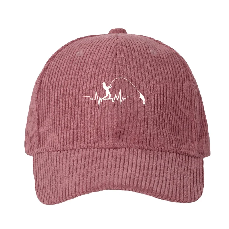 カスタマイズ可能なコーデュロイ素材の野球帽。男性・女性向け。 - Fishing Hat のレビューと価格