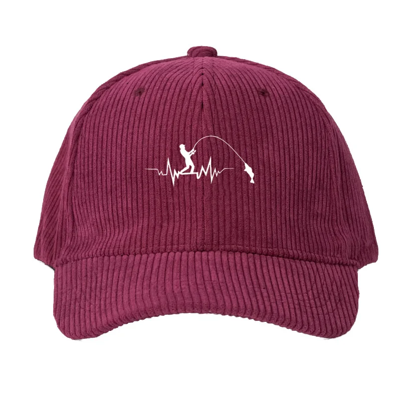 カスタマイズ可能なコーデュロイ素材の野球帽。男性・女性向け。 - Fishing Hat のレビューと価格