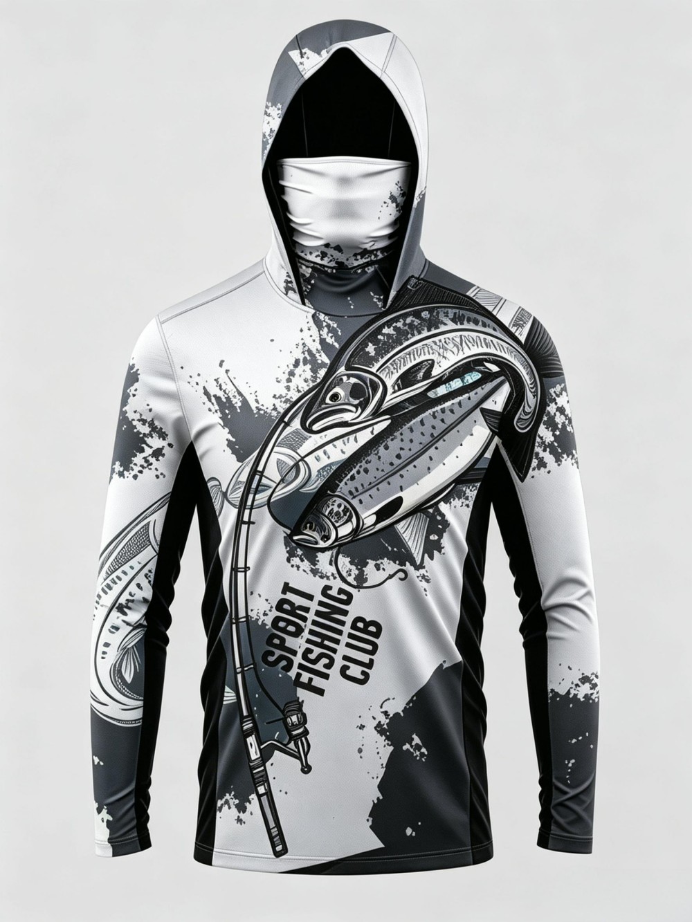 UPF50+ カモフラージュ柄 メンズ 長袖 フィッシングフ - Fishing Mask Sun Protection のレビューと価格