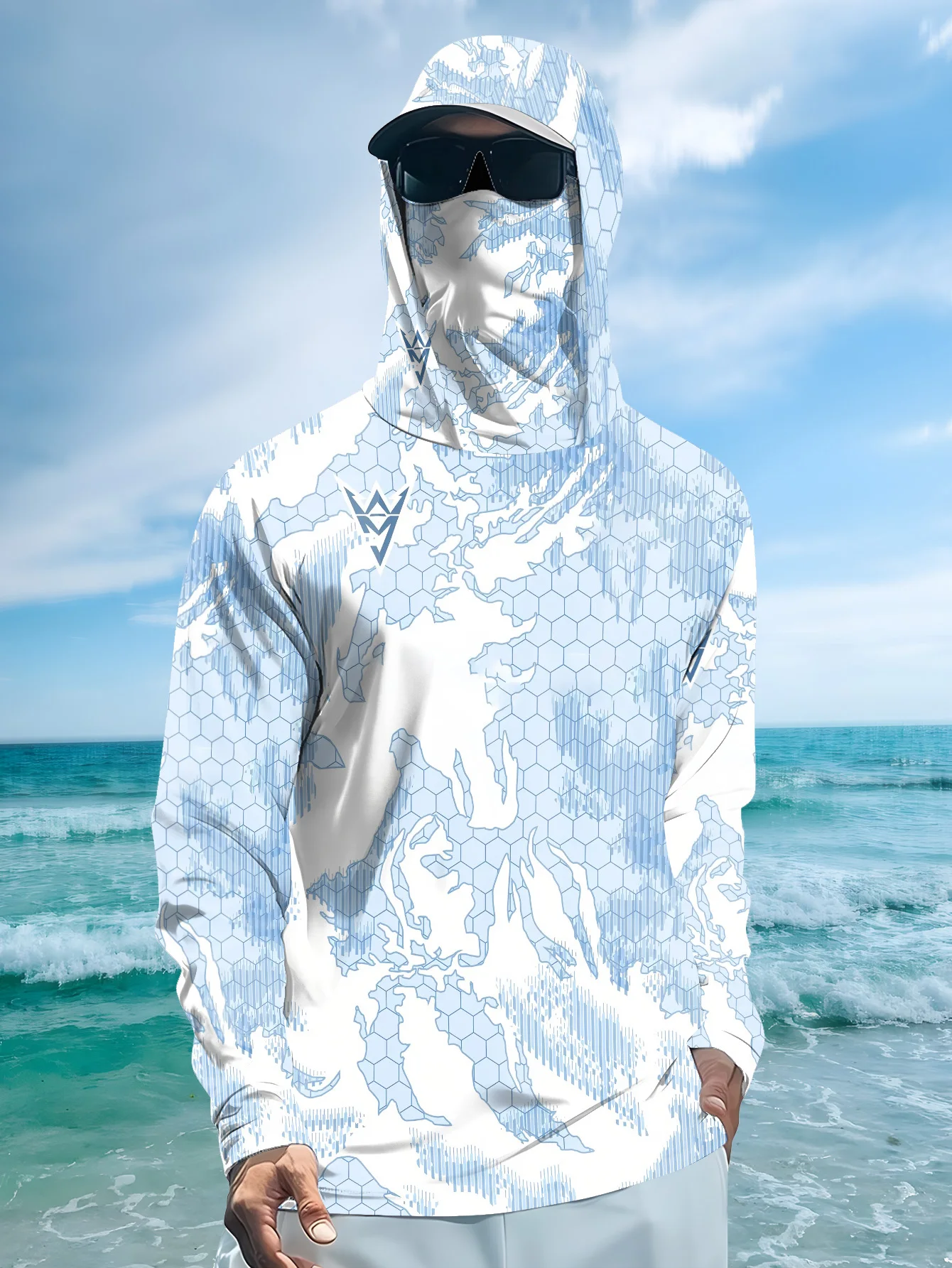 2026年新モデルUV耐性フィッシングシャツ（長袖、フード付 - Fishing Mask Sun Protection のレビューと価格