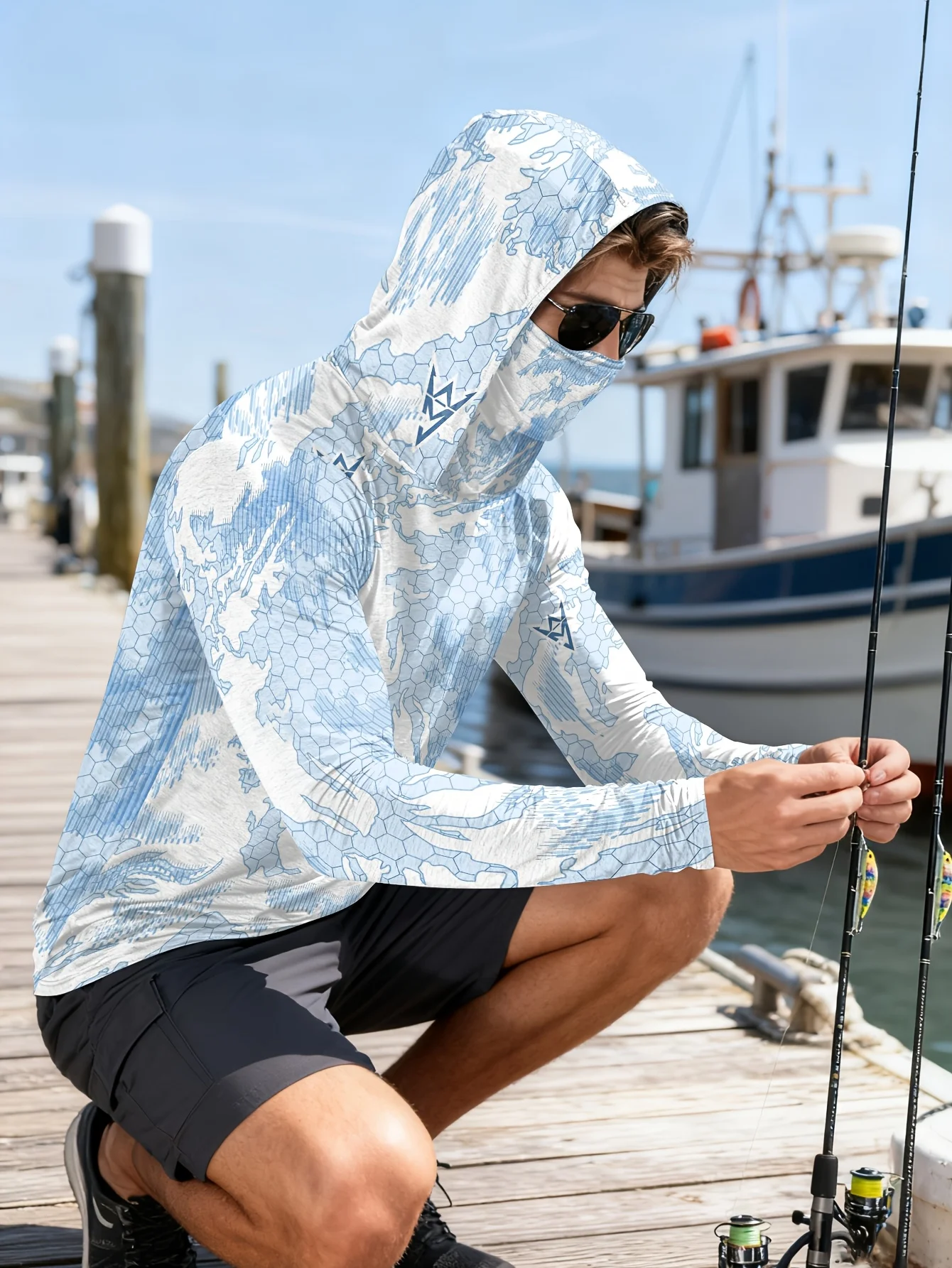 2026年新モデルUV耐性フィッシングシャツ（長袖、フード付 - Fishing Mask Sun Protection のレビューと価格